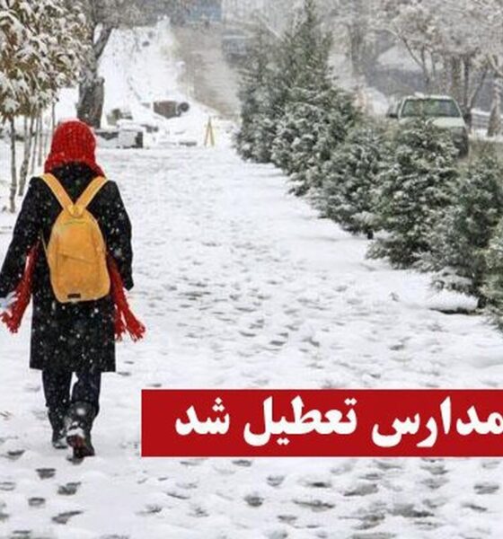 تعطیلی مدارس به دلیل بارش برف / مدارس این استان فردا دوشنبه ۸ دی ۱۴۰۴ تعطیل شد