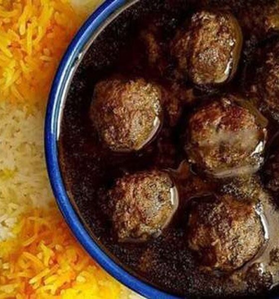طرز تهیه خورش فسنجان مجلسی با گوشت قلقلی