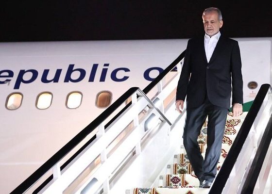 تصاویری از ورود رئیس جمهور به لرستان