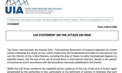 اتحادیه بین‌المللی وکلا تجاوز آمریکا و اسرائیل به ایران را محکوم کرد