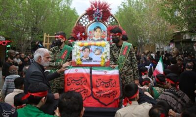 بدرقه آخرین بازمانده خانواده شهید دهقان تا بهشت رضوان+ تصاویر