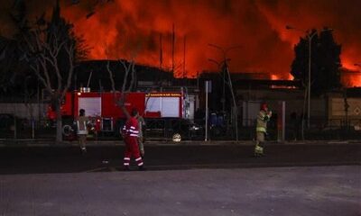 تخریب 2 مدرسه و 100 واحد مسکونی و صنوف بر اثر حمله به انبار نفت