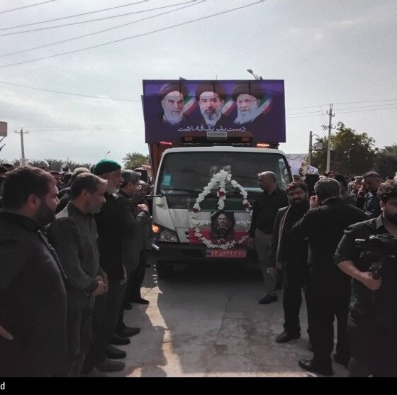 سنگ‌تمام مردم دالکی‌‌ در تشییع سردار شهید ‌اسماعیل احمدی + تصاویر