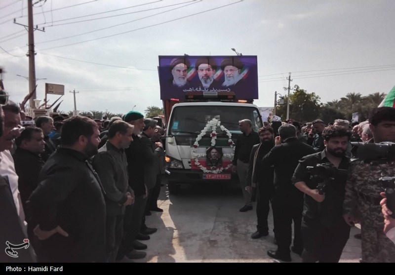 سنگتمام مردم دالکی در تشییع سردار شهید اسماعیل احمدی + تصاویر حمله اسرائیل به ایران , شهید , اخبار بوشهر ,
