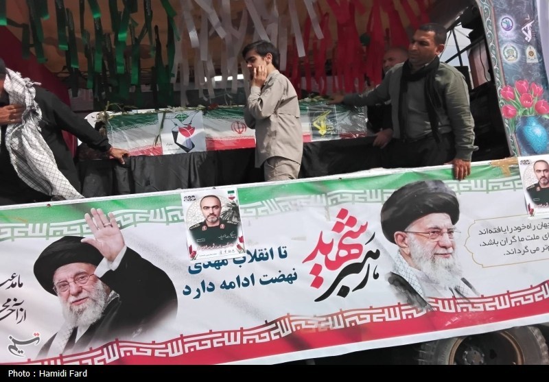 سنگتمام مردم دالکی در تشییع سردار شهید اسماعیل احمدی + تصاویر حمله اسرائیل به ایران , شهید , اخبار بوشهر ,