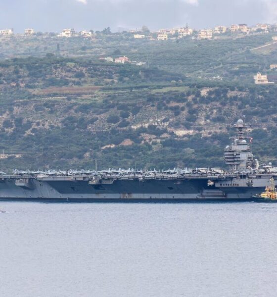 ناو هواپیمابر آمریکا وارد بندر یونان شد/ ماجرا چیست؟