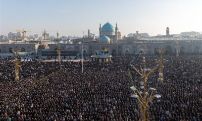 نماز عید فطر در حرم مطهر رضوی+تصاویر