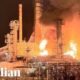 آتش‌سوزی در بزرگترین پالایشگاه استرالیا/ تولید بنزین مختل شد