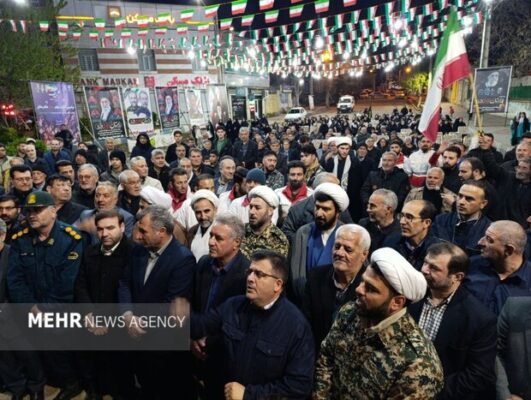 اجتماع باشکوه مردم بیله سوار در شب پنجاه و دوم