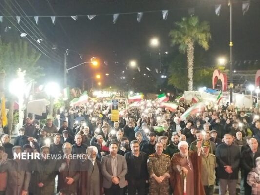 اجتماع مردم «آستارا» در پنجاه و دومین شب از شهادت قائد امت