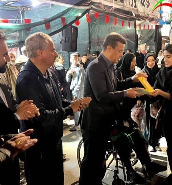 اقدام زیبای یک ورزشکار درمورد فرشتگان پرپر شده دبستان میناب