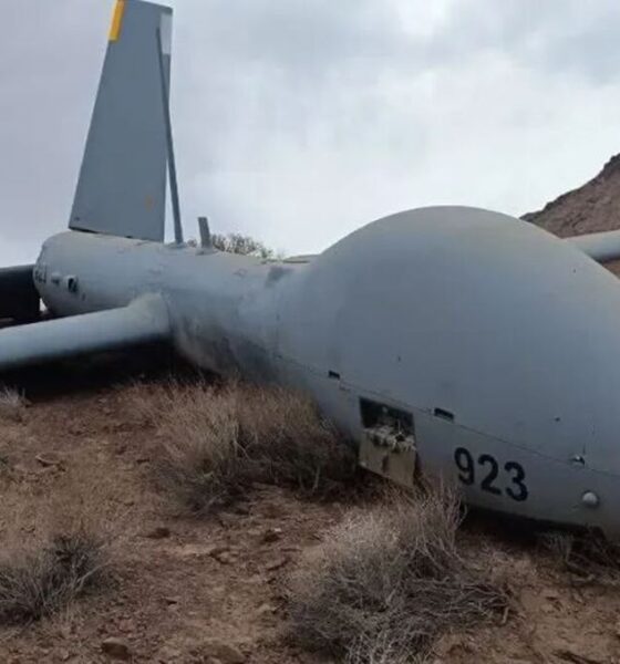 انهدام پهپاد هرمس ۹۰۰ در آسمان اندیمشک توسط سپاه