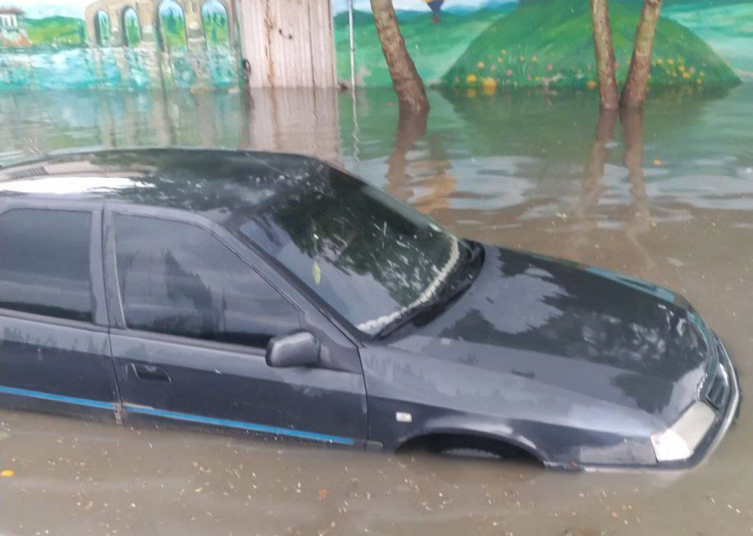 بارش شدید باران در مینودشت و آبگرفتگی معابر گلستان