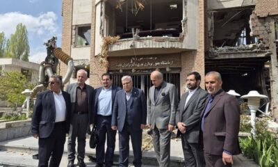 بازدید معاون وزیر علوم از بخش‌های آسیب‌دیده دانشگاه شهیدبهشتی