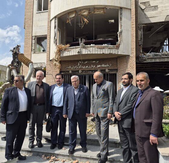 بازدید معاون وزیر علوم از بخش‌های آسیب‌دیده دانشگاه شهیدبهشتی
