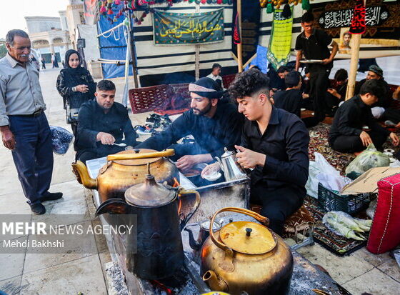 برپایی موکب توسط موکب داران عراقی در جزیره هرمز