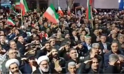 تداوم اجتماع شبانه مردم میاندوآب در خیابان