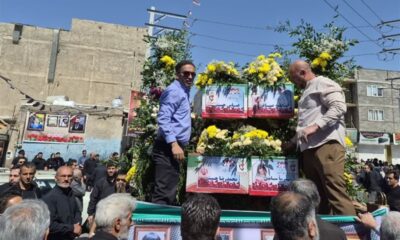 تشییع باشکوه شهدای جنایت آمریکایی ـ صهیونی در شهر گلستان+تصاویر