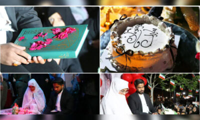 جشن‌ ازدواج ۷ زوج مشهدی در تجمعات شبانه