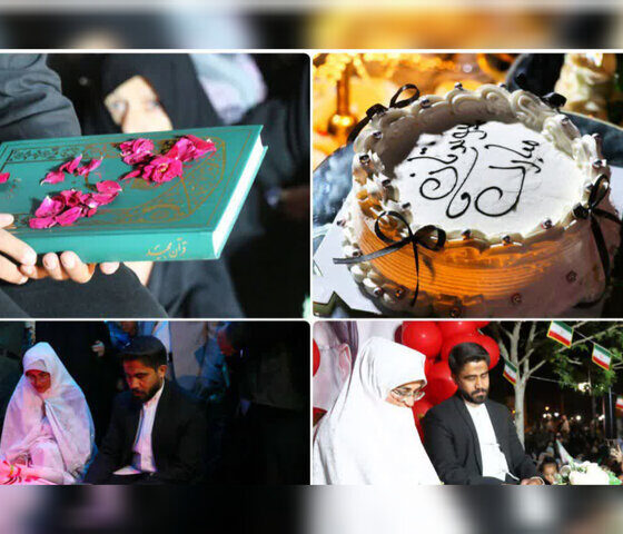 جشن‌ ازدواج ۷ زوج مشهدی در تجمعات شبانه