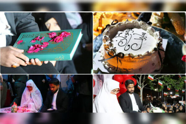 جشن‌ ازدواج ۷ زوج مشهدی در تجمعات شبانه