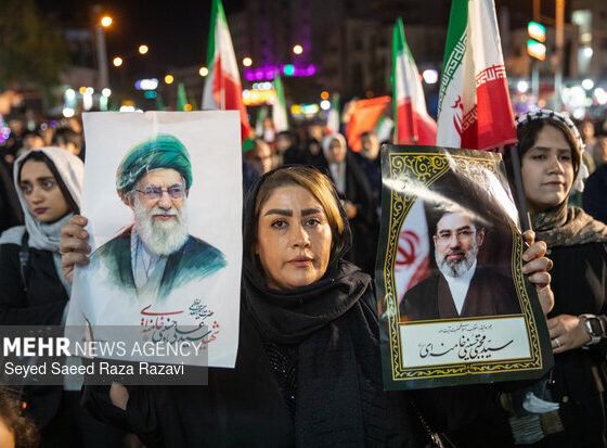 حال و هوای خیابان های شهر زاهدان در پنجاه و چهارمین شب شهادت قائد امت