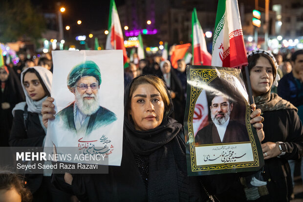 حال و هوای خیابان های شهر زاهدان در پنجاه و چهارمین شب شهادت قائد امت