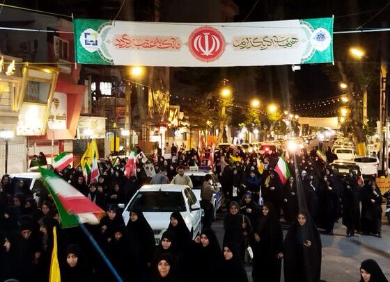 حضور حماسی مردم آستانه اشرفیه در پنجاه و هشتمین قرار شبانه