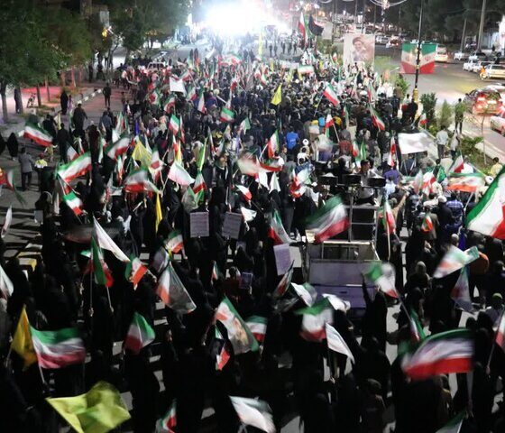 حضور مردم شهرستان تربت جام در اجتماع شب پنجاه و هشتم