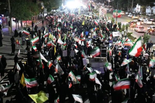 حضور مردم شهرستان تربت جام در اجتماع شب پنجاه و هشتم