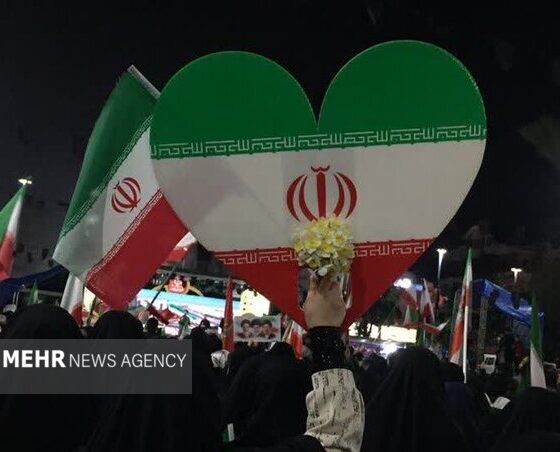 حضور پرشور مردم لنگرود در شب پنجاه و ششم