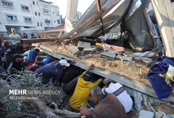 حمله هوایی رژیم اسرائیل به شمال غزه، ۵ شهید برجای گذاشت