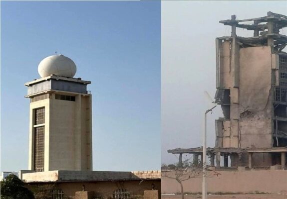 خسارت یک همتی در حمله دشمن به تأسیسات هواشناسی بوشهر