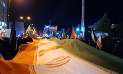 خیابان همچنان صحنه حضور باصلابت دریادلان گناوه‌ای