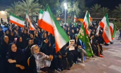 راهپیمایی و اجتماع شبانه مردم آبدان