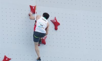 رضا علیپور به مرحله یک هشتم مسابقات سنگنوردی راه یافت