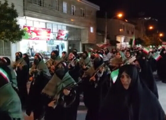 رژه اقتدار بانوان گردان کوثر گلوگاه