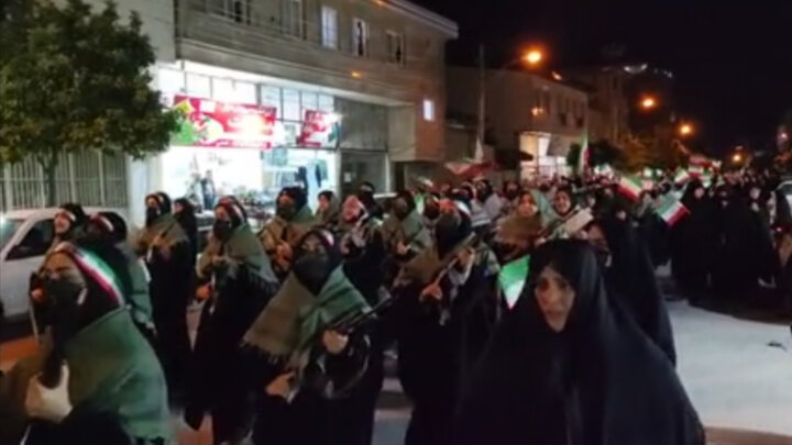 رژه اقتدار بانوان گردان کوثر گلوگاه