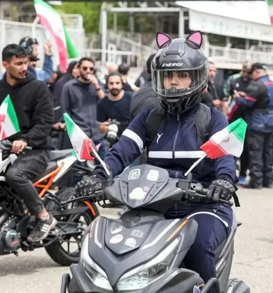 رژه زنان موتورسوار در میدان آزادی+ عکس
