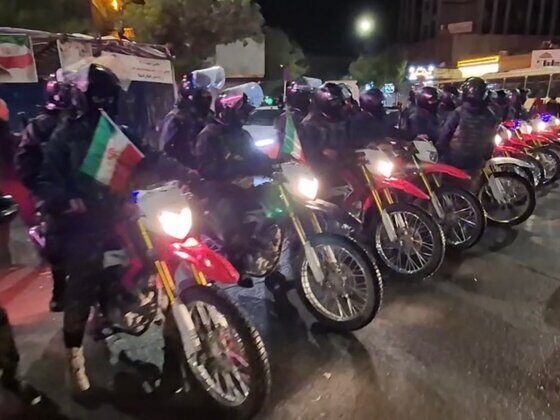 رژه موتوری بسیجیان در قوچان