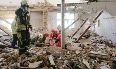 ریزش ساختمان در کرهرود اراک؛ یک نفر از زیر آوار بیرون کشیده‌ شد