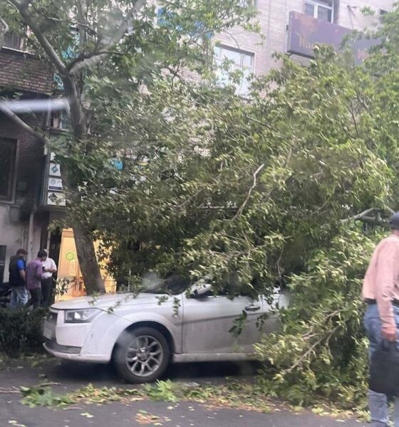 سرعت هولناک وزش باد در طوفان امروز تهران به ۹۰ کیلومتر بر ساعت رسید/ طوفان تا کی ادامه دارد؟