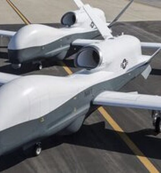 سقوط پهپاد فوق‌ گران‌قیمت آمریکا در خلیج فارس / MQ-۴C تریتون نابود شد! + عکس