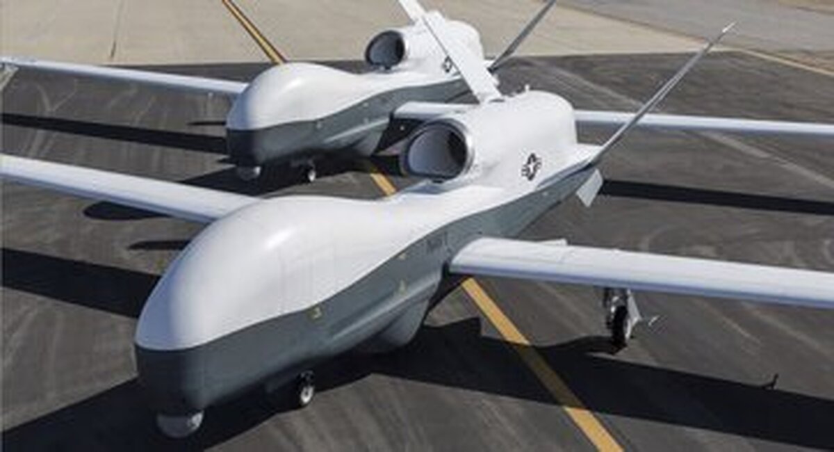 سقوط پهپاد فوق‌ گران‌قیمت آمریکا در خلیج فارس / MQ-۴C تریتون نابود شد! + عکس