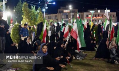 صدای دفاع از وطن مردم باغیرت رزن در خیابان‌ها