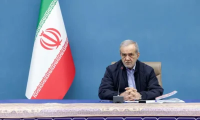 پزشکیان در لباس هلال احمر+ عکس