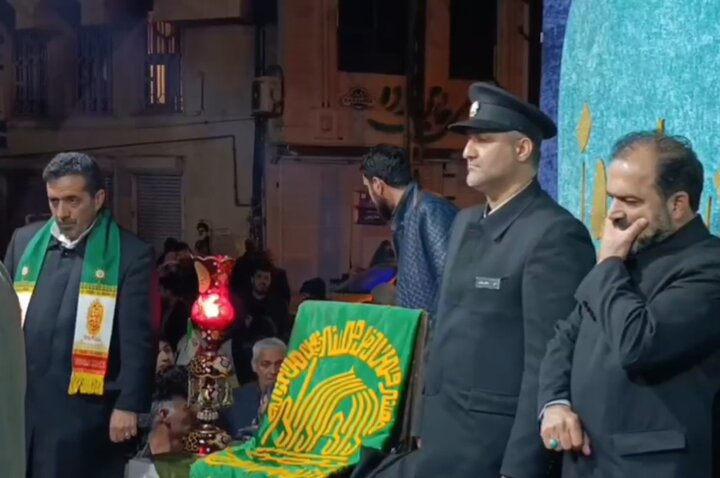 پنجاه‌ و هشتمین تجمع شبانه مردم بناب با حضور خادمین حرم مطهر رضوی