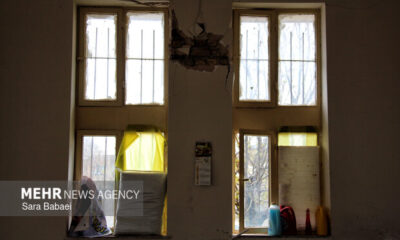 گزارش خبرنگار مهر از خسارات حمله به شهر روانسر و خسارت خوابگاه دخترانه