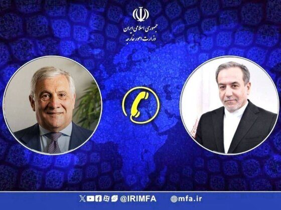 گفتگوی تلفنی عراقچی با وزیر خارجه ایتالیا