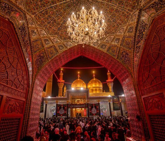 برگزاری مراسم عزاداری سالروز شهادت امام جواد (ع) در کاظمین+ تصاویر